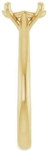 Sužadėtuvių Žiedas „Solitaire“ 417 Geltonojo Aukso Oval 8mm x 6mm (4)