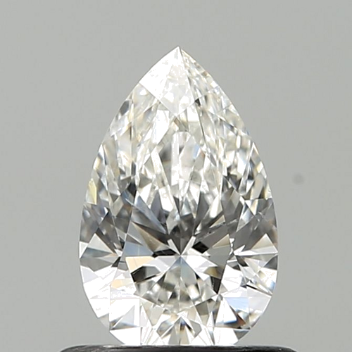 0.53 carat F-SI1 Natūralus Pear Deimantas (1)