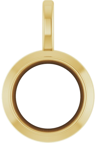 Pakabukas „Solitaire“ 14k yellow gold Round 9mm (1)