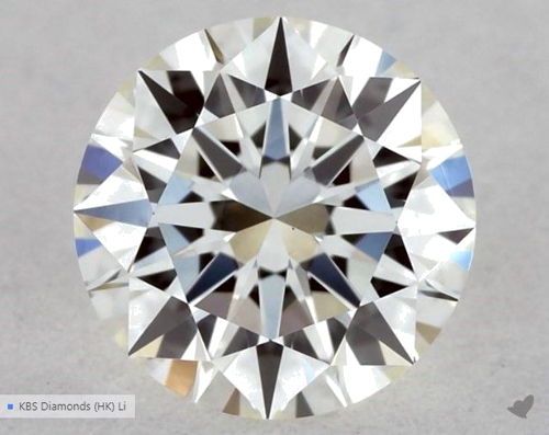 0.52 carat I-VVS2 Excellent cut Natūralus Round Deimantas (1)