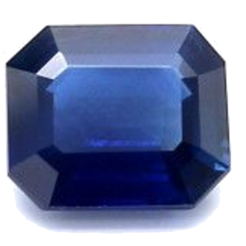 0.96 carat BLUE STEP cut Octagonal Safyras (1)