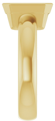 Sužadėtuvių Žiedas „Bezel-Set Solitaire“ 585 Geltonojo Aukso Emerald 9mm x 7mm (4)