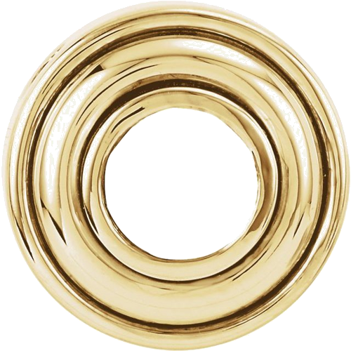 Pakabukas „Solitaire Slide“ 14k yellow gold Round 7mm (1)