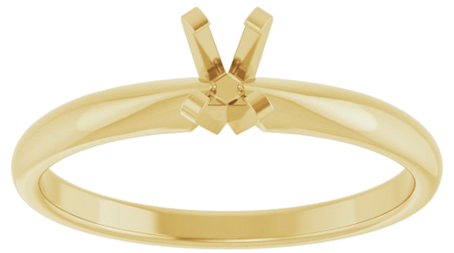 Sužadėtuvių Žiedas „Solitaire“ 14k yellow gold Oval 5.5mm x 3.5mm (3)