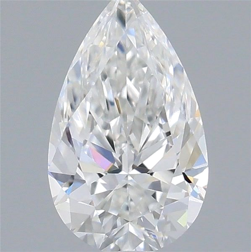 0.35 carat F-VS1 Natūralus Pear Deimantas (1)