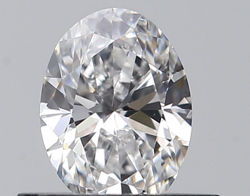 0.5 carat D-VVS2 Natūralus Oval Deimantas (1)