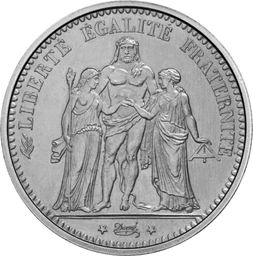 5 франка (1870-1889) Франция Сребърна монета (1)