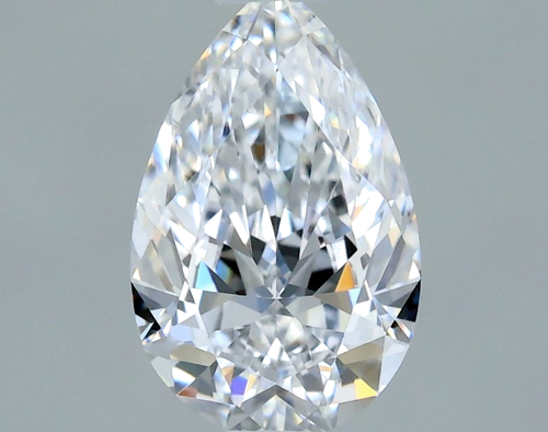 0.53 carat D-VVS1 Natūralus Pear Deimantas (1)