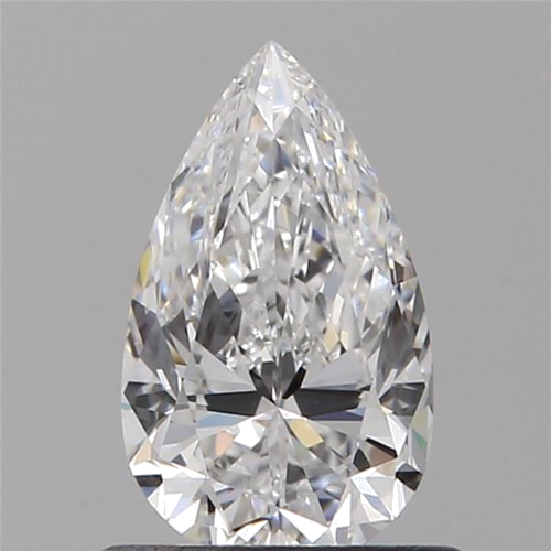 0.7 carat D-VVS2 Natūralus Pear Deimantas (1)