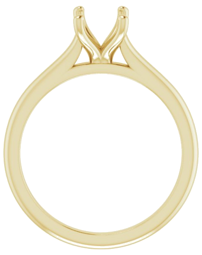 Sužadėtuvių Žiedas „Solitaire“ 585 Geltonojo Aukso Emerald 7mm x 5mm (2)