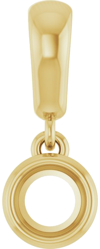 14K Yellow  4.1 mm Round Pendant Mounting (1)