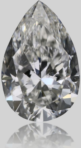 0.37 carat H-SI2 Natūralus Pear Deimantas (1)