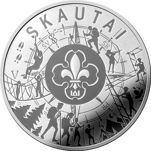2019 Scouts Lithuania 5 euro silver coin (1)