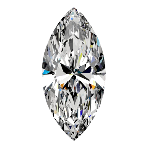 0.3 carat F-SI2 Natūralus Marquise Deimantas (1)