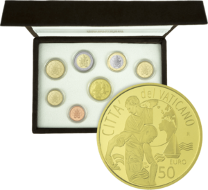 Coin: 1 Euro (Vatican City(2006~2013 - 265th Pope Benedict XVI) WCC:km388