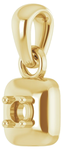 Pakabukas „Solitaire“ 14k yellow gold Round 2.5mm (2)