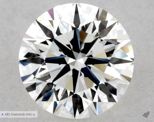 0.59 carat I-VS1 Excellent cut Natūralus Round Deimantas (1)