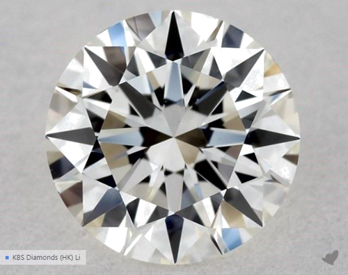 0.5 carat H-VVS2 Excellent cut Natūralus Round Deimantas (1)