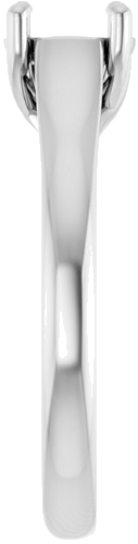 Sužadėtuvių Žiedas „Solitaire“ 18k white gold Round 6.5mm (4)