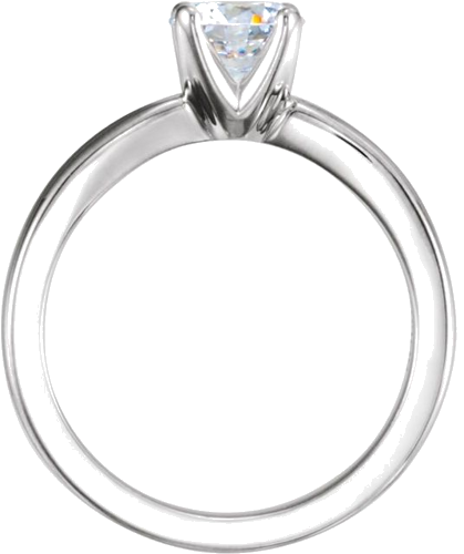 Sužadėtuvių Žiedas „Tall Solstice Solitaire®“ 14k white gold Round 7.8mm (4)
