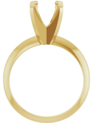 Sužadėtuvių Žiedas „Solitaire“ 585 Geltonojo Aukso Oval 9mm x 7mm (2)