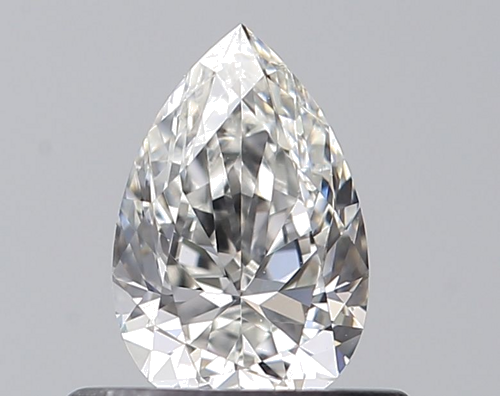 0.45 carat G-VVS2 Natūralus Pear Deimantas (1)