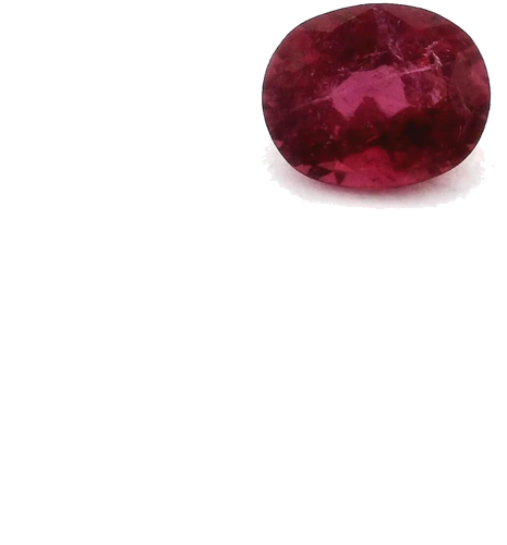 0.58 carat RED Oval Tourmaline (1)