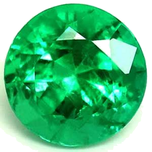 0.41 carat GREEN Round Smaragdas (1)