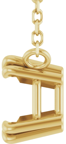 Pakabukas „Solitaire“ 14k yellow gold Asscher 6mm (3)