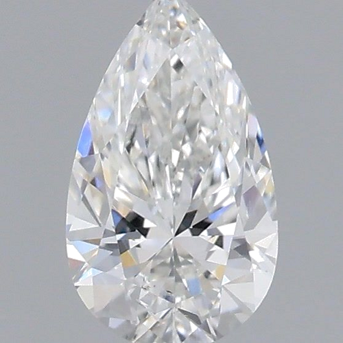 0.4 carat F-SI2 Natūralus Pear Deimantas (1)