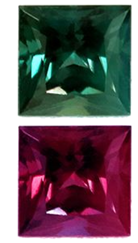 0.37 carat GREEN Square Alexandrite (1)