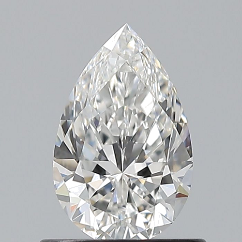 0.7 carat F-VVS2 Natūralus Pear Deimantas (1)
