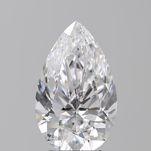 3.01 carat D-SI1 Natūralus Pear Deimantas (1)