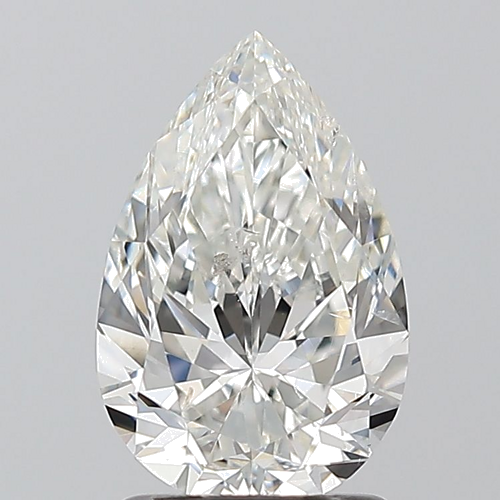 1.5 carat G-SI2 Natūralus Pear Deimantas (1)