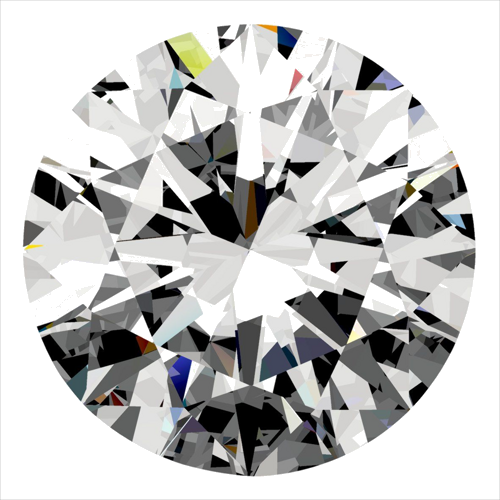 0.5 carat D-VS1 Excellent cut Natūralus Round Deimantas (1)