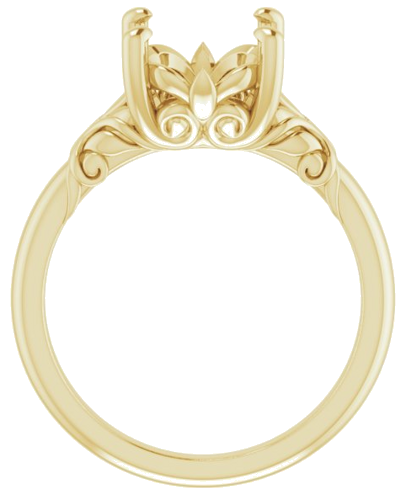 Sužadėtuvių Žiedas „Solitaire“ 14k yellow gold Oval 11mm x 9mm (2)