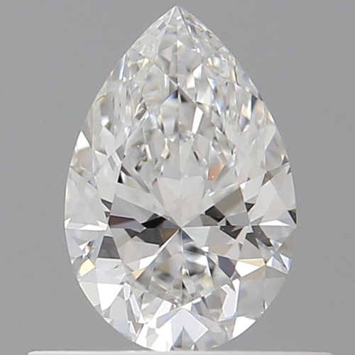 0.51 carat F-VVS2 Natūralus Pear Deimantas (1)