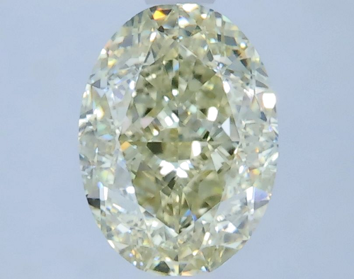 1.24 carat Fancy Light Blueish Yellow-VS1 Natūralus Oval Deimantas (1)