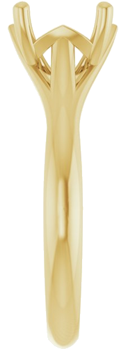 Sužadėtuvių Žiedas „Solitaire“ 14k yellow gold Round 8.2mm (4)