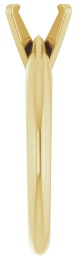 Sužadėtuvių Žiedas „Solitaire“ 14k yellow gold Round 6.5mm (4)