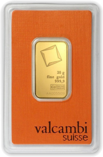 20 г Инвестиционный золотой слиток Valcambi (2)