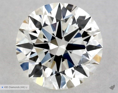 0.53 carat H-VVS2 Excellent cut Natūralus Round Deimantas (1)