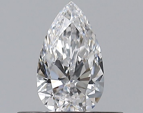 0.3 carat D-VVS2 Natūralus Pear Deimantas (1)