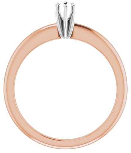 Sužadėtuvių Žiedas 14k rose/white gold Marquise 5mm x 3mm (2)