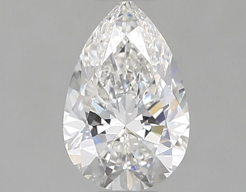0.5 carat G-VS2 Natūralus Pear Deimantas (1)