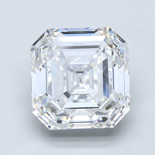 4.06 carat F-VS2 Natūralus Asscher Deimantas (1)