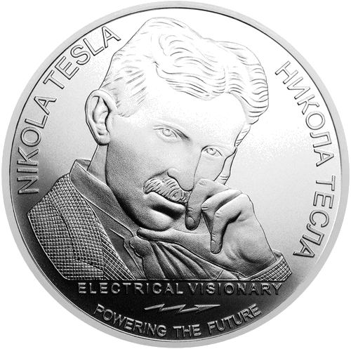 1 oz Nikola Tesla 2020 Serbija sudraba monēta (1)