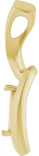 Pakabukas „Solitaire Freeform“ 10k yellow gold Marquise 7mm x 3.5mm (3)