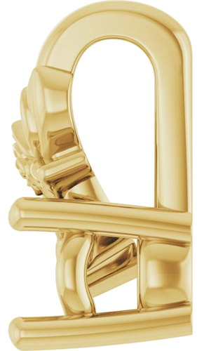 Pakabukas „Solitaire Floral“ 14k yellow gold Round 3.5mm (3)