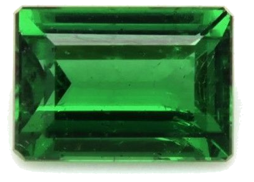 0.35 carat GREEN Baguette Tourmaline (1)